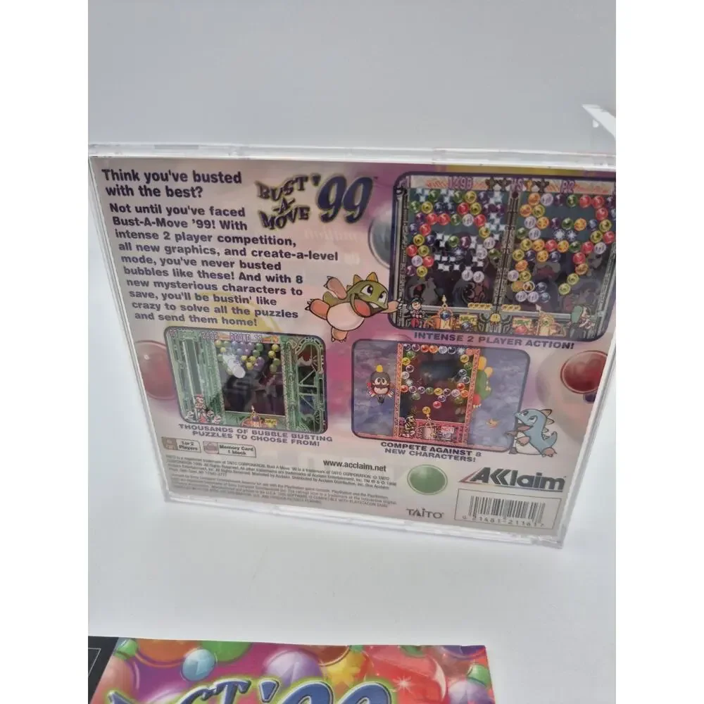 Bust-A-Move '99 (Sony PlayStation 1, 1999) CIB Complete Tested Working READ